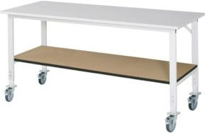 Rau Fahrbarer Arbeitstisch Tom KM-01 höhenverstellbar B/T/H: 200 x 80 x 91-123 cm - Bild 1