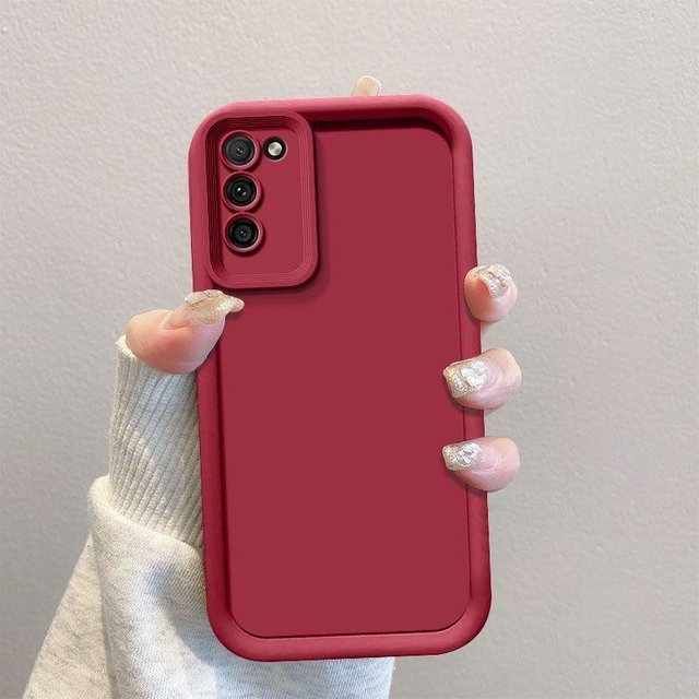 Stoßfeste Handyhülle für Samsung Galaxy A52 5G A52s A53 A33 A73 A23 A13 A32 A72 in Rot mit angenehmem Hautgefühl - Bild 1