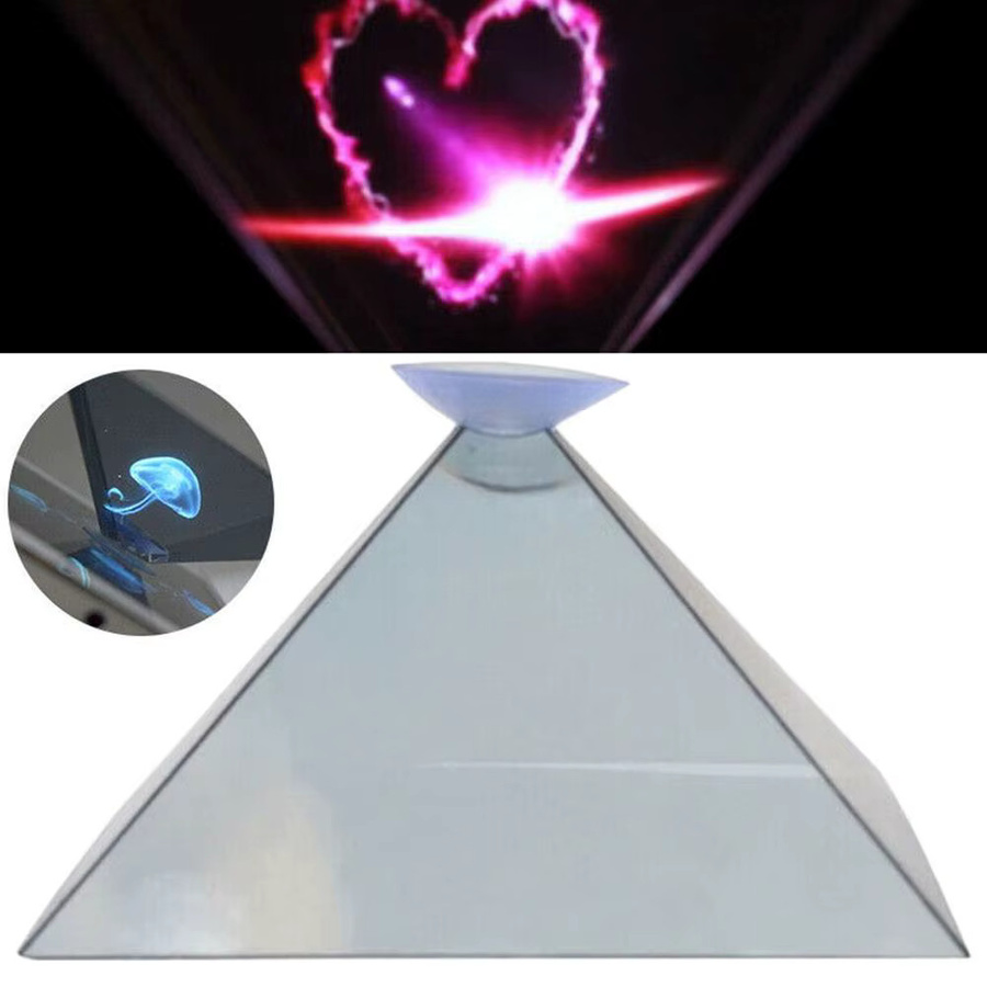 DIY 3D Hologramm Projektor für Smartphones als wissenschaftliches Experiment für Kinder, transparent - Bild 2