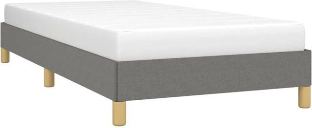 vidaXL Bettgestell mit Stoffbezug in Grau, B/T/H: 90 x 200 x 25 cm - Bild 1