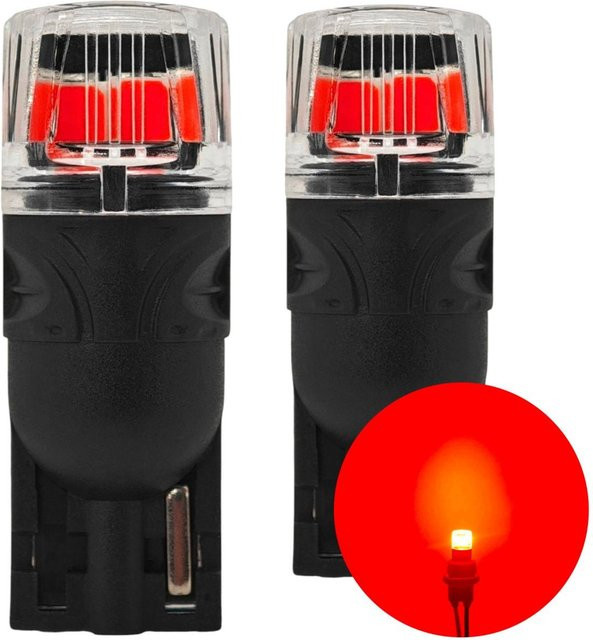 motoLEDy W5W T10 LED Set 12V Canbus in Rot mit 450lm für Off-Road Anwendungen, 2 Stück - Bild 1