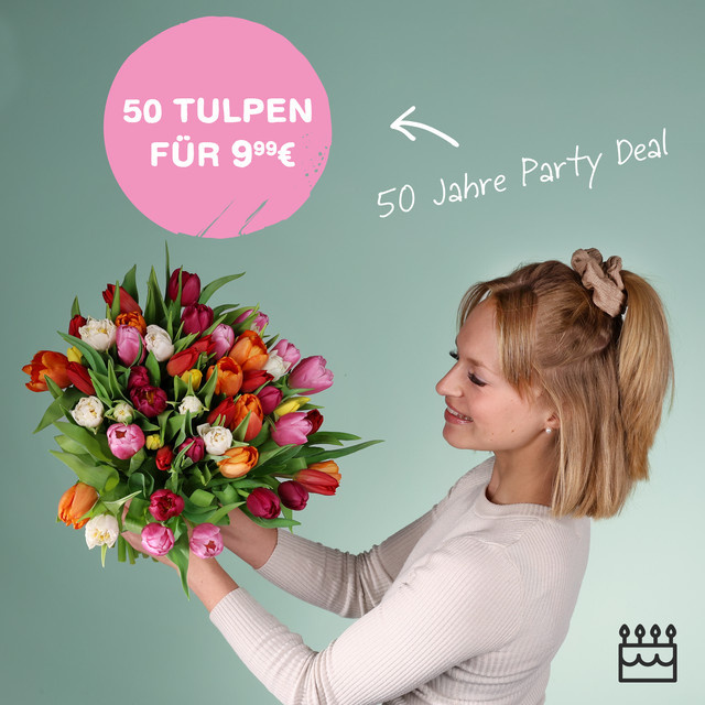 BLUME2000 Tulpen Bunch multicolour 50 Stiele - Bild 1