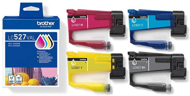 Brother LC-527VAL Druckerpatronen Multipack mit Schwarz, Cyan, Magenta und Gelb für MFC-J4350DW und MFC-J4550DW - Bild 2