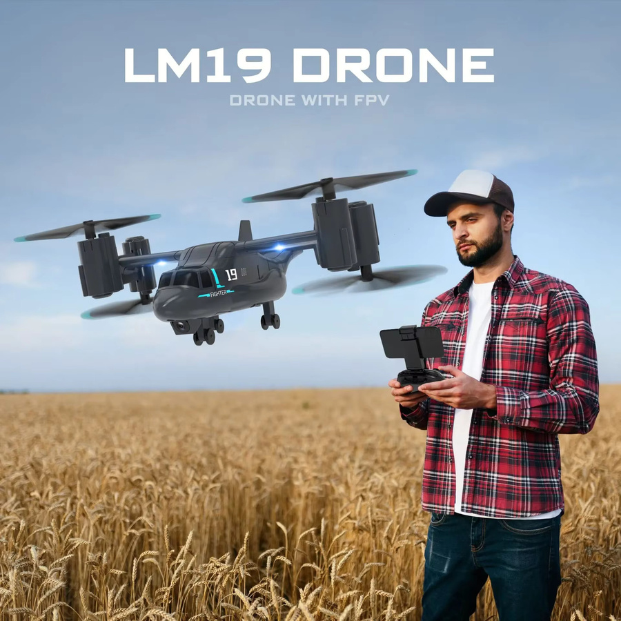 CONUSEA LM19 Fernbedienung Hubschrauber Drohne, Quadcopter, ab 14 Jahren - Bild 2