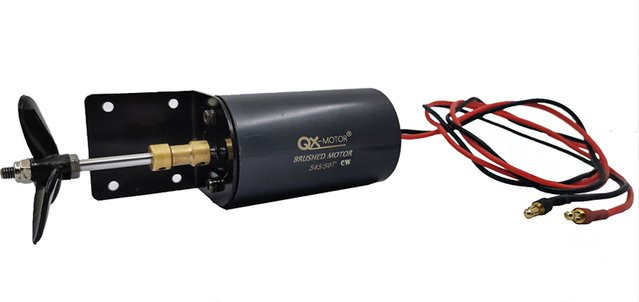 QX-MFLU Unterwasserstrahlruder 545-50T, Bürstenmotor, Schwarz, Metall - Bild 1