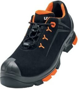 uvex Sicherheitshalbschuhe uvex 2 S3 SRC in Schwarz aus Mikrovelours mit uvex xenova Kunststoffkappe, Weite 12, Größe 41 - Bild 1