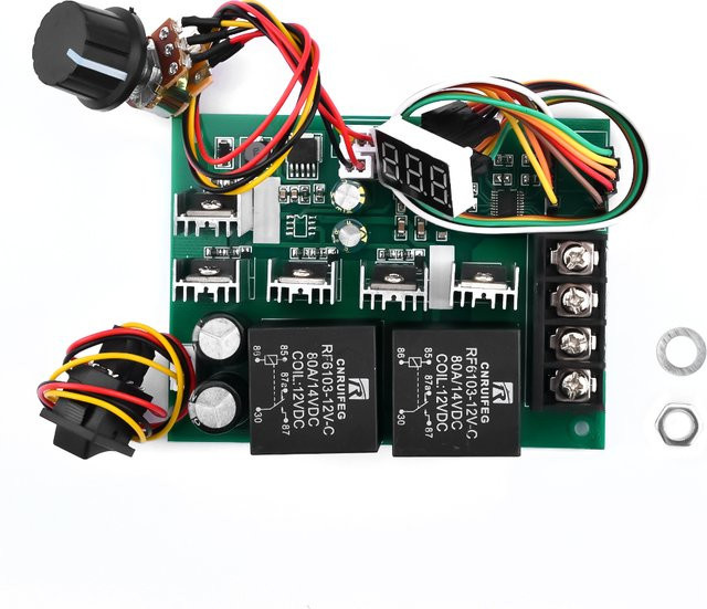 Gaqqee PWM DC-Motorgeschwindigkeitsregler Motorantriebsmodul 10-50V 40A mit Vorwärts- und Rückwärtsbetrieb - Bild 1