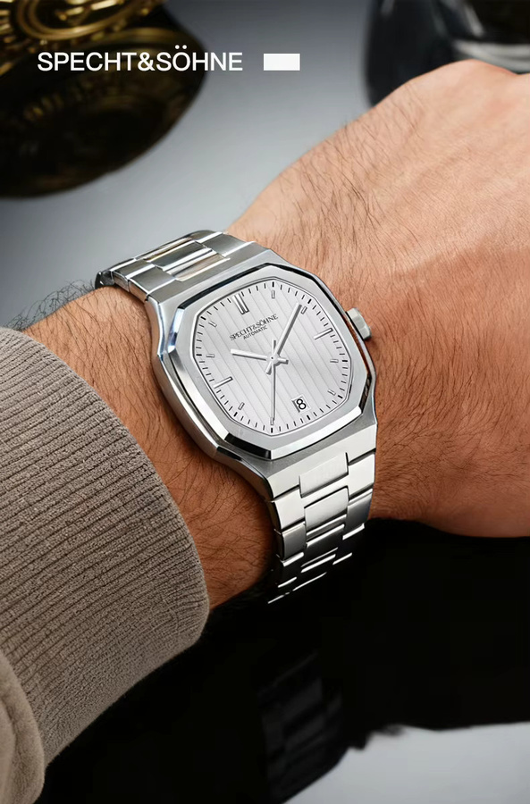Specht & Söhne Armbanduhr, Automatik, Edelstahl, 37 mm, Herren - Bild 5