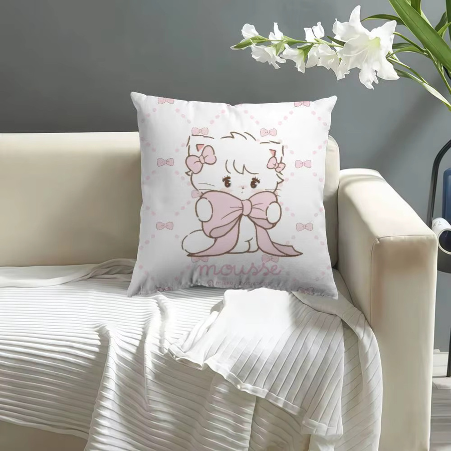 Niedriger Kissenbezug mit M-Mikko Illustrationen für Sofa und Auto, B/B/B: 45 x 45 cm - Bild 3