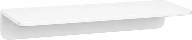 Radius Design Wandablage Weiß aus Metall mit Rückwand für Badezimmer, Küche und Wohnzimmer, Breite: 30 cm - Bild 1