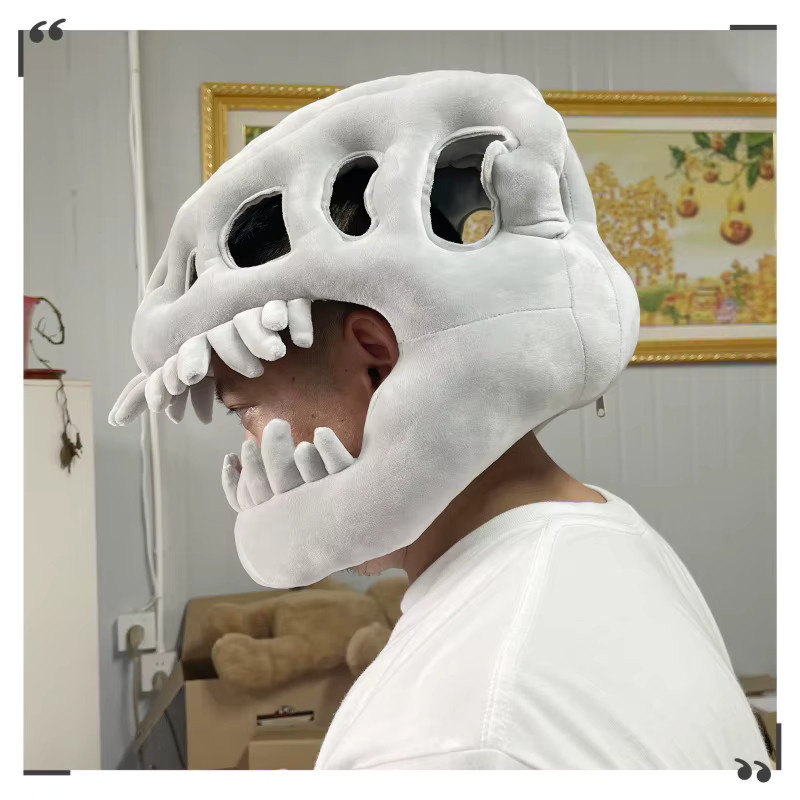 RTBXF Dinosaurier Plüsch-Dinosaurier-Skelett-Kostüm-Kopfschmuck, Dinosaurier - Bild 4