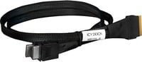 Icy Dock Internes SAS-Kabel MB206L-B in Schwarz, 8i Slim SAS (SFF-8654) auf 4i OCuLink (SFF-8611), Länge: 50 cm - Bild 2