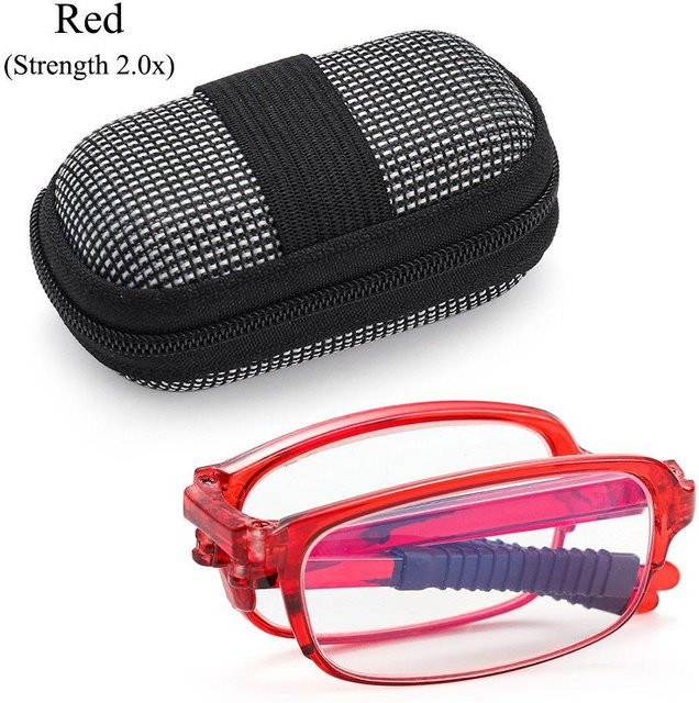 SHuaixin11 Lesebrille, Unisex, Vollrand, rechteckig, TR90, rot - Bild 1
