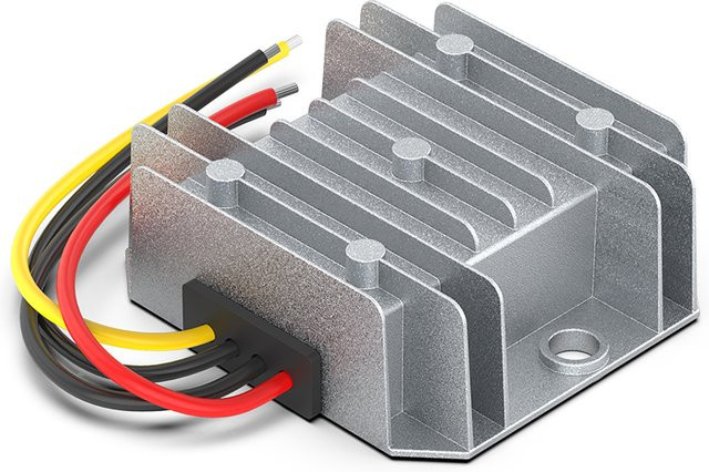 UENPO DC-DC Spannungsreduktionsmodul Automotive Spannungsregler von 15V-90V auf 12V, Farbe: Silber - Bild 1