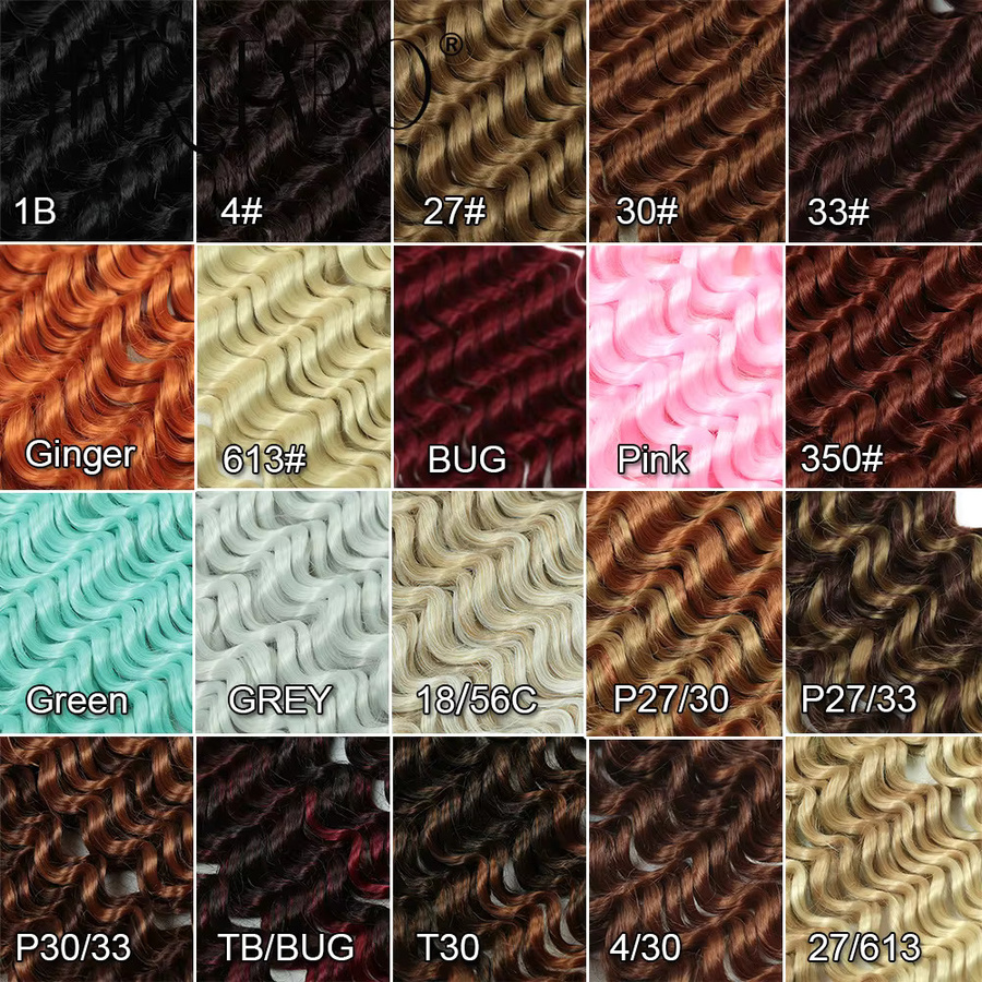 Hair Expo City Deep Wave Twist Crochet Hair, synthetisch, Ombre, Damen - Bild 6