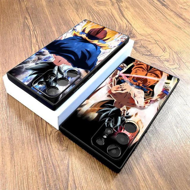 Schwarze weiche Handyhülle mit Dragon Ball Motiv für Samsung Galaxy S23 Ultra, S25 Edge, S24 Plus, S21 FE und S20 - Bild 1