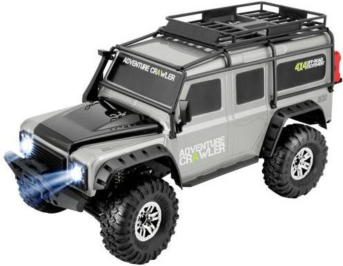 Reely Adventure RC Modellauto Elektro Crawler Grau Brushed 1:10 Allradantrieb 4WD RtR - Bild 1