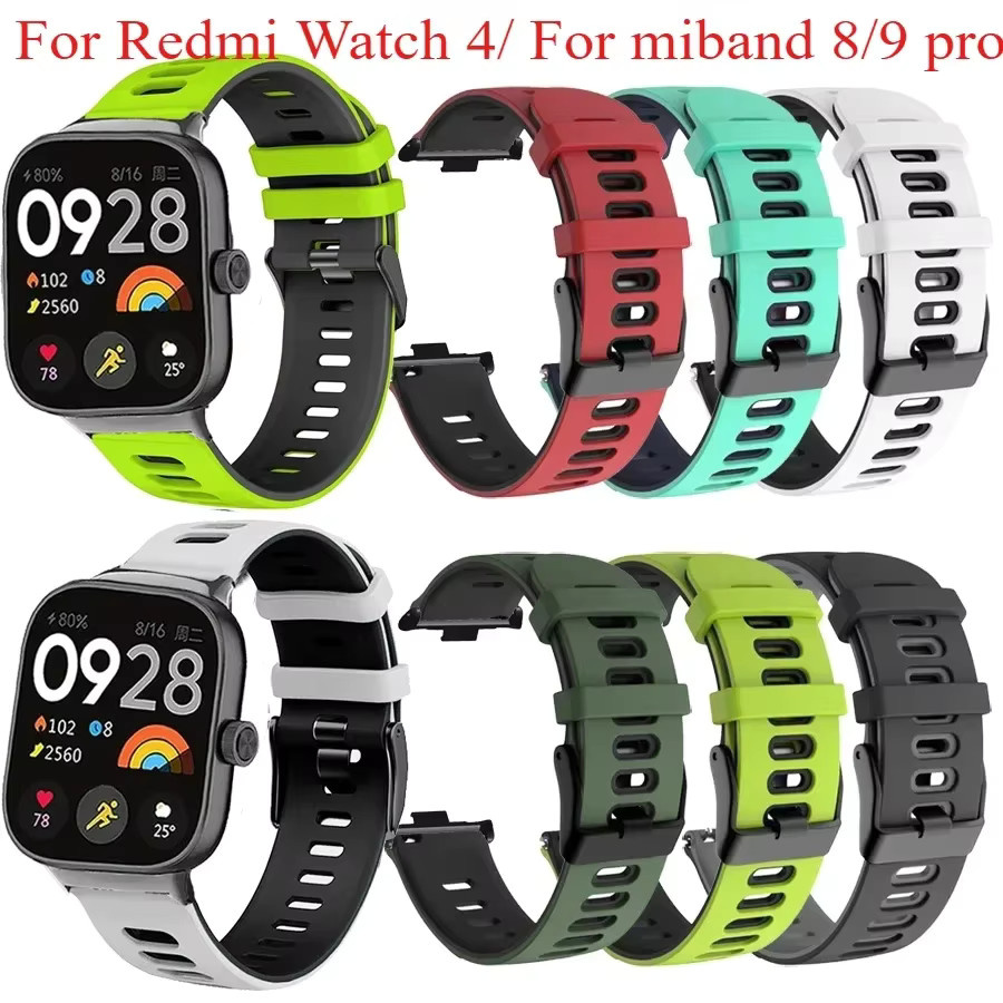 CAOWTAN Uhrenarmband Silikon, Xiaomi Redmi Uhr 5, 4, Mi Band 8, 9pro - Bild 2