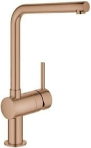 Grohe Spültisch-Einhebelmischer Minta in Gold mit schwenkbarem L-Auslauf - Bild 1