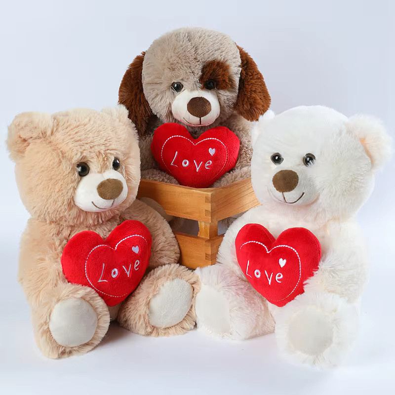 Bunte Fliege Bär Puppe, Plüsch, Bunt / Mehrfarbig, Weiß - Bild 1