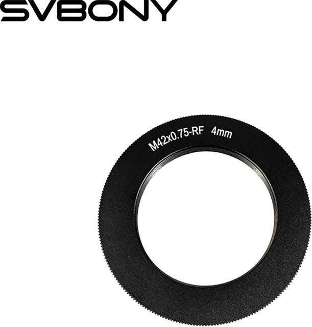 SVBONY SV535 M42-zu-RF und M42-zu-Z Montageadapterring in Schwarz für Canon und Nikon Z Mount, Zubehör für Deep-Sky-Astrofotografie - Bild 1