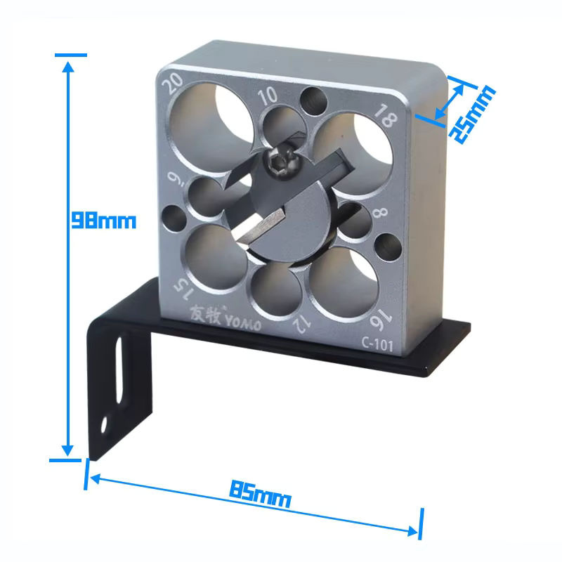 YOMO Dübel Maker Jig Kit für 8mm bis 20mm, Einstellbares Hilfswerkzeug zur Herstellung runder Holzstäbe für die elektrische Bohrmaschine - Bild 6
