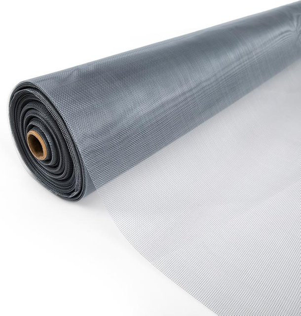 XIHE Moskitonetz-Geweberolle aus Polyester in Grau, zuschneidbar für Innen- und Außenbereich, Breite: 200 cm, Höhe: 200 cm - Bild 1