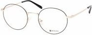 Mister Spex Collection Beau 1512 H21 Korrektionsbrille, Vollrand, Rund, Metall, Unisex, silver gold - Bild 1