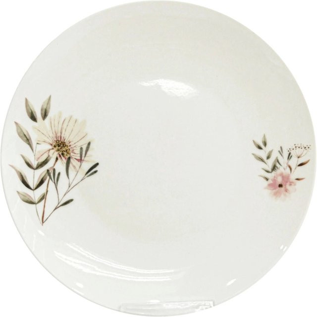 Mömax Dessertteller Amelie aus Bone China mit floralem Muster in Multicolour und Weiß, Durchmesser: 20,1 cm - Bild 1