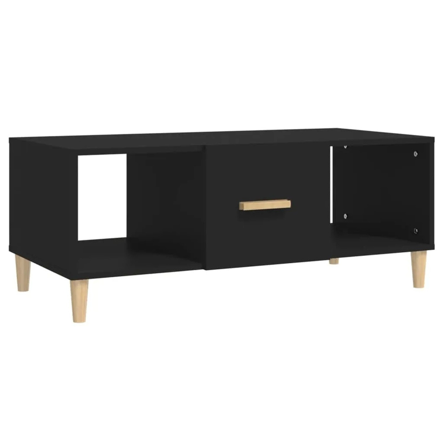 vidaXL Couchtisch modern in Schwarz aus Holzwerkstoff, B/T/H: 102 x 50 x 40 cm - Bild 2