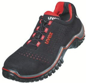 Uvex Halbschuhe Motion Style S1 in Schwarz Rot, Größe 45, Weite 11 - Bild 1
