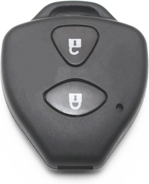 Ersatzschlüsselanhänger-Gehäuse passend für Toyota Avensis Yaris Auris RAV4 Hilux IQ von happybuySE in Grau - Bild 1