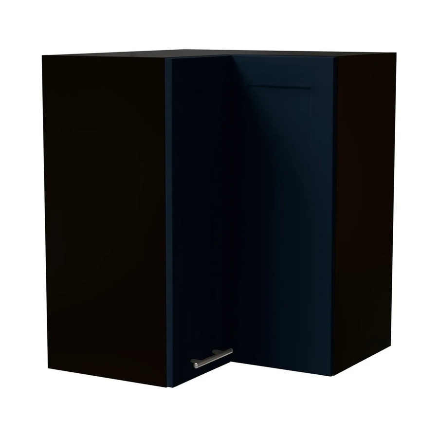 Feldmann-Wohnen Eckhängeschrank Oslo in Schwarz und Indigo Matt mit Soft-Close-Türen, B/T/H: 60 x 60 x 72 cm - Bild 2