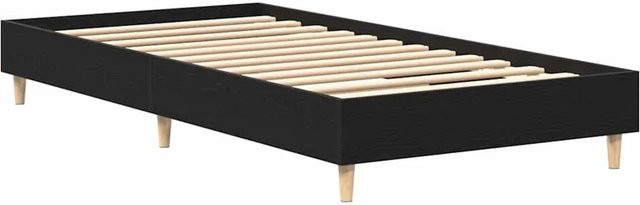 vidaXL Bettgestell in Schwarz und Eichen-Optik aus Holzwerkstoff B/T/H: 100 x 200 cm - Bild 1