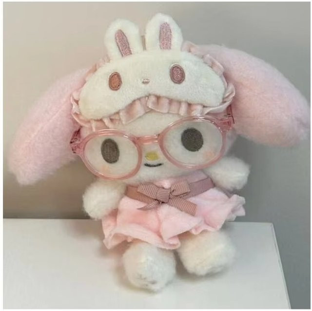 52TOYS Cartoon Melody Schlafmasken-Serie, Plüschpuppen-Spielzeug-Taschenanhänger, Tiere, Rosa / Pink - Bild 1