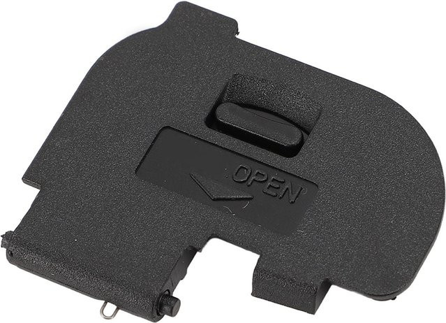 Koogeelife Ersatz-Batteriefachabdeckung in Schwarz als Reparaturteil für die 7D-Kamera - Bild 1