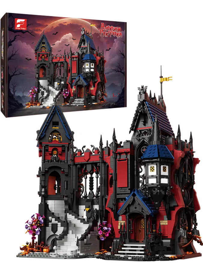 AMAZINGBLOKS Vampire Castle Bausteine Set mit 3540 Teilen, Gothic Horror Schloss Modell aus Kunststoff, Multicolour DIY Spielzeug für Kinder ab 14 Jahren - Bild 2