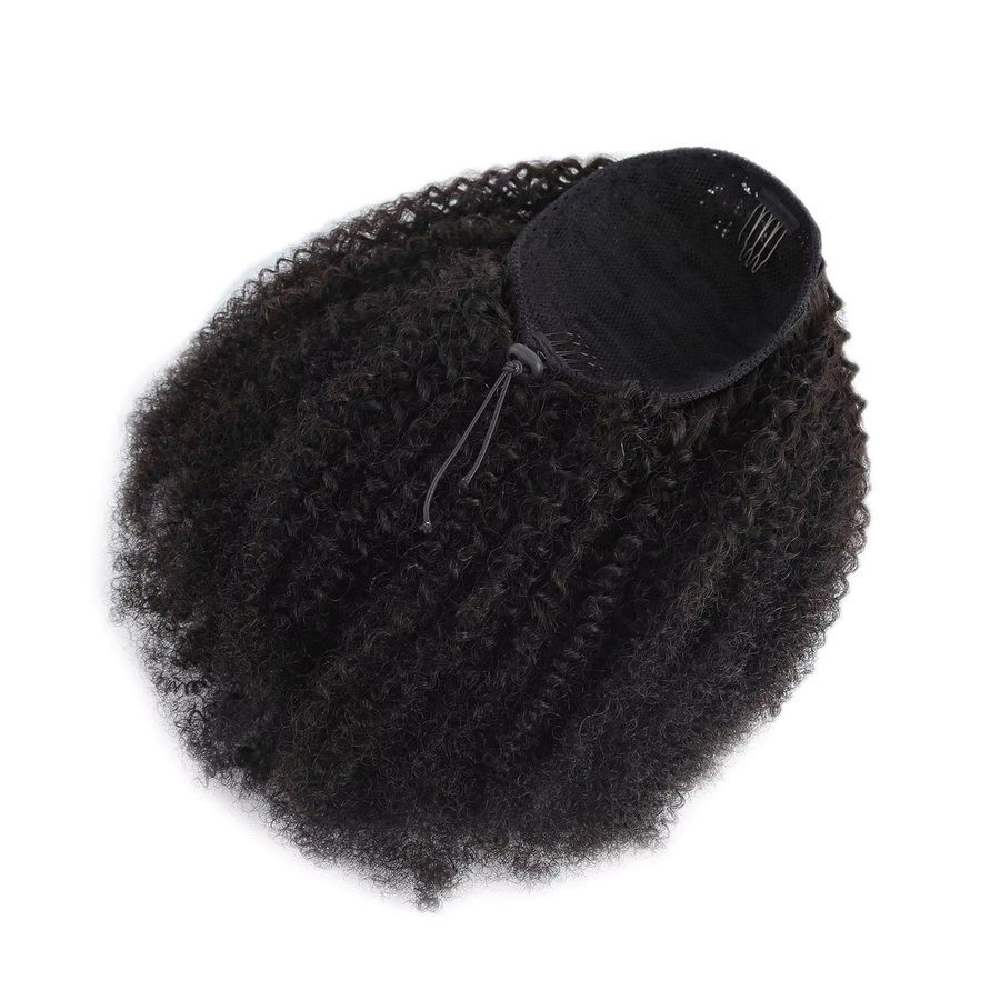 Tomiyaa Clip-in Pferdeschwanz Extensions, Kinky Curly, Unisex - Bild 3