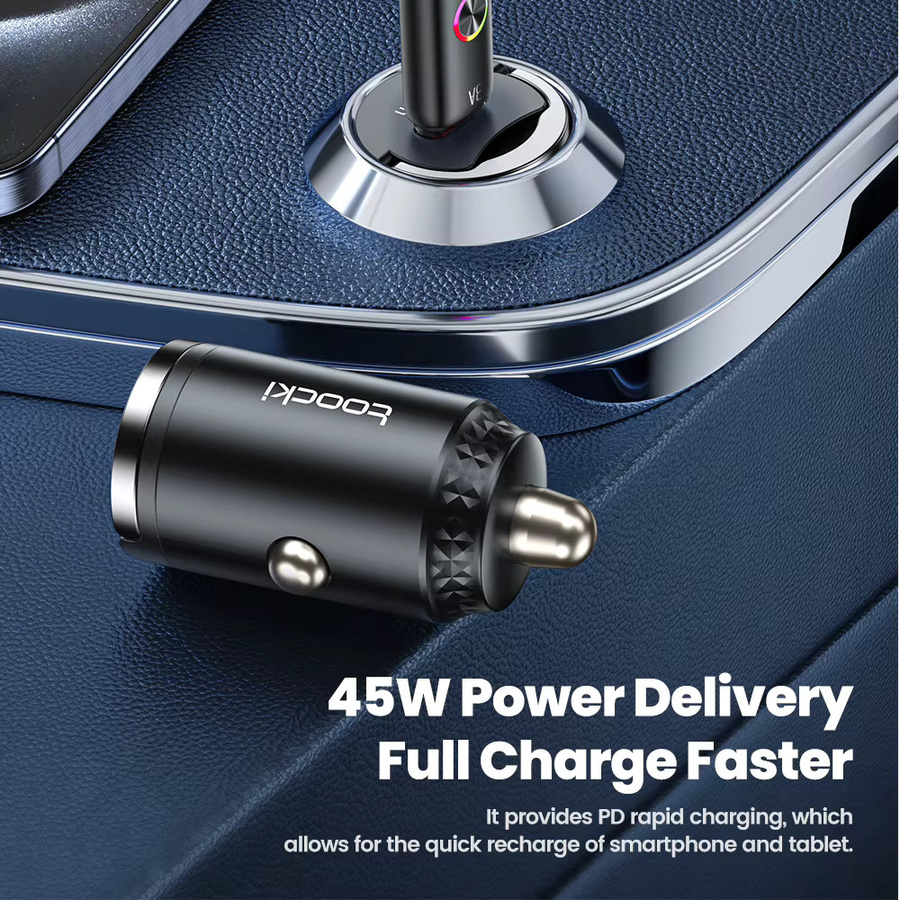 Toocki 45W USB Auto-Ladegerät mit USB-C Schnellladefunktion QC 4.0 PD 3.0 PPS 5A für iPhone, Huawei und Samsung - Bild 2