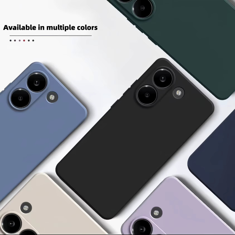 Stoßfeste Schutzhülle aus flüssigem Silikon für Xiaomi Redmi A5 in Blau, Höhe: 171 mm - Bild 5