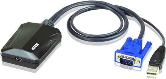 ATEN CV211 Laptop USB Console Adapter KVM-Switch in Schwarz - Bild 1
