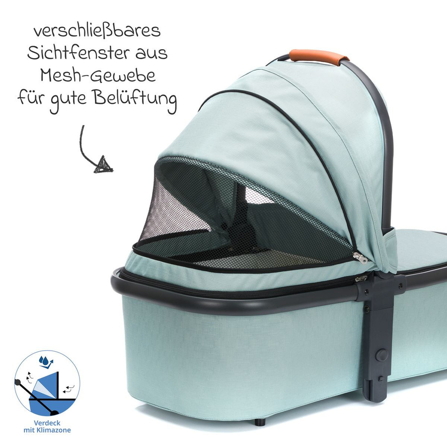 Fillikid Babywanne für Jogger Run in Salbei Melange - Bild 4