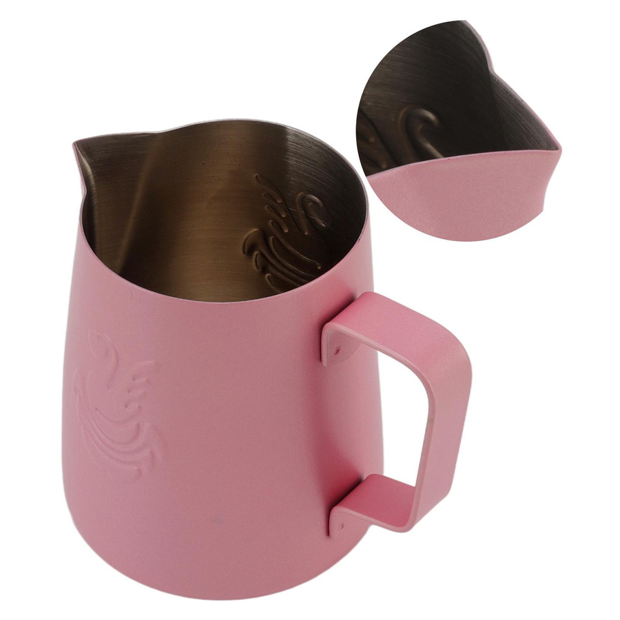 CosyHome Milchaufschäumkännchen aus 304 Edelstahl in Rosa - Bild 2