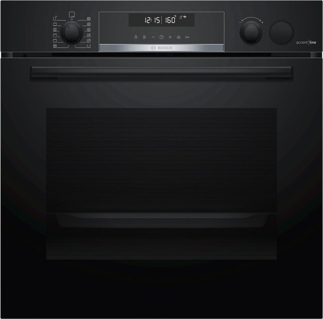Bosch Einbaubackofen HRG4385B6 in Schwarz mit WiFi, Heißluft und Grillfunktion - Bild 1