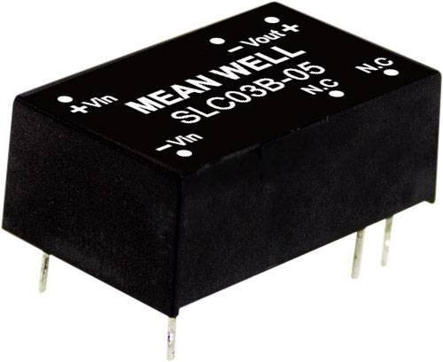 Mean Well SLC03A-05 DC/DC-Wandlermodul 600mA 3W Schwarz - Bild 1