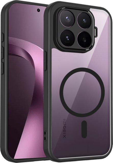 Transparente magnetische Schutzhülle für Xiaomi 17T Pro 15T POCO X8 Pro Max X7 M8 Pro F8 Ultra mit MagSafe und stoßfestem Design in Schwarz - Bild 1