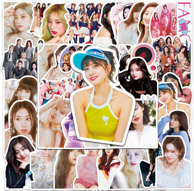 Kpop Sticker Set von 魅隆 mit südkoreanischen Mädchen Gruppen Motiven in Multicolor zur Dekoration von Laptop, Telefon und Gepäck - Bild 1