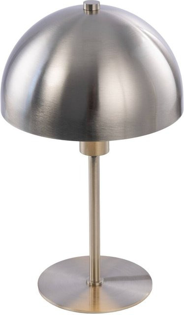 POCOline Tischleuchte Joan Modern Silber aus Metall mit E14 Fassung, Höhe: 30,0 cm, Breite: 18,0 cm, Tiefe: 25,0 cm - Bild 1