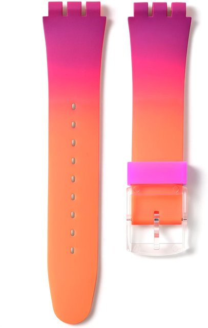 Agood Uhrenarmband Silikon, 19 mm, bunt, Unisex - Bild 1