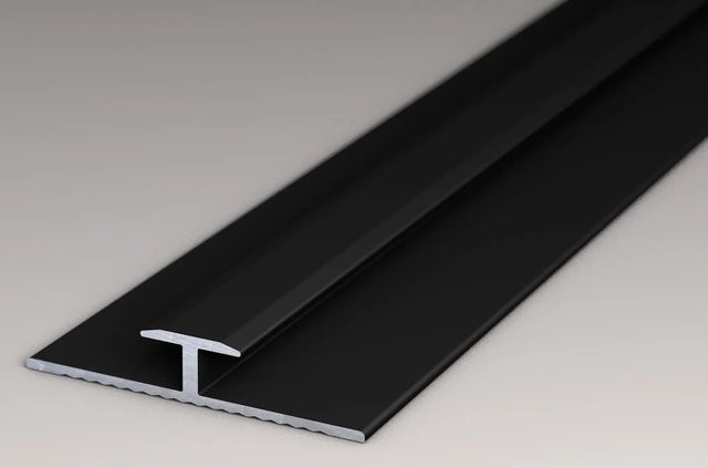 Kronoflooring Verbindungsprofil Rock the Wall aus Aluminium in Schwarz, Länge: 265 cm - Bild 1
